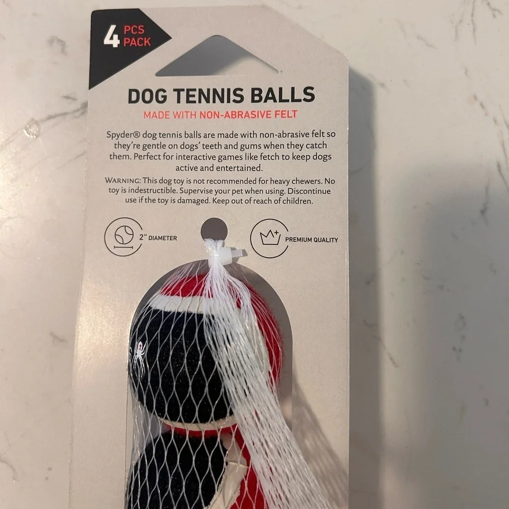 Spyder Dog Tennis Balls - 4 pack -Small